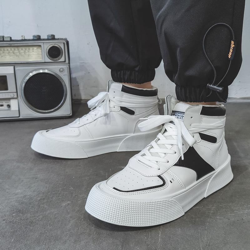 New Small White High-top Casual Sneakers Men's Fashion Sports Casual Men's Shoes All-match