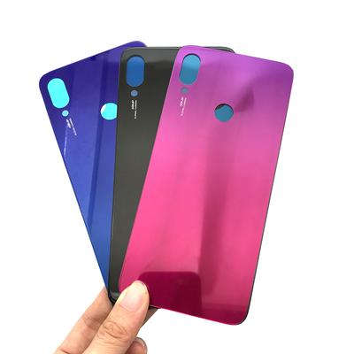 For Xiaomi Redmi Note 7 Back Battery  Door Glass Panel Rear Door Housing  With Glue Adhesive For Redmi Note 7