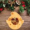 Wooden Christmas Tray Christmas Snack Candy Dessert Plates Snack Fruit Meat Cheese Board Platter Kitchen Charcuterie Board