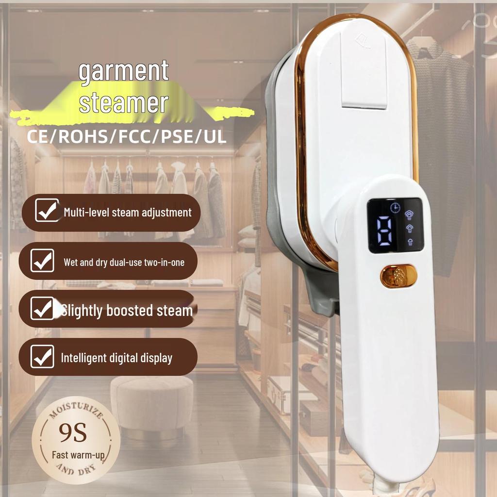Bestseller Faltbarer Handdampfglätter mit Drei-Geschwindigkeits-Digitalanzeige für Zuhause und Reisen