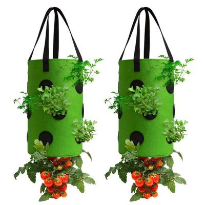 1PC Hanging Strawberry Growing Hanging Aeration Planter Bag Suitable for Strawberry Growing Bag Tomato Vegetable Growing Bag