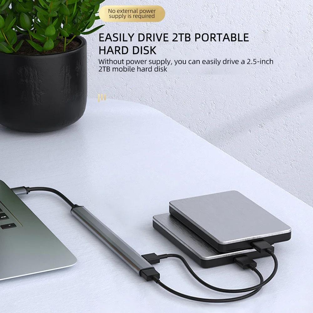 7 v 1 USB HUB Type C HUB Multi USB Rozbočovač USB Adaptér OTG USB na USB 3.0 HUB pro Macbook Pro 13 15 Air Mi Pro PC Notebook