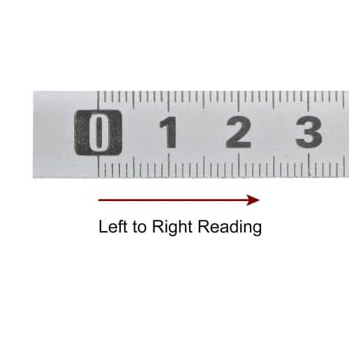 uxcell Carbon Steel Adhesive Tape Measure, Silver Tone, Straight Track Tape, Flat Ruler, 100cm Metric, Left to Right Reading