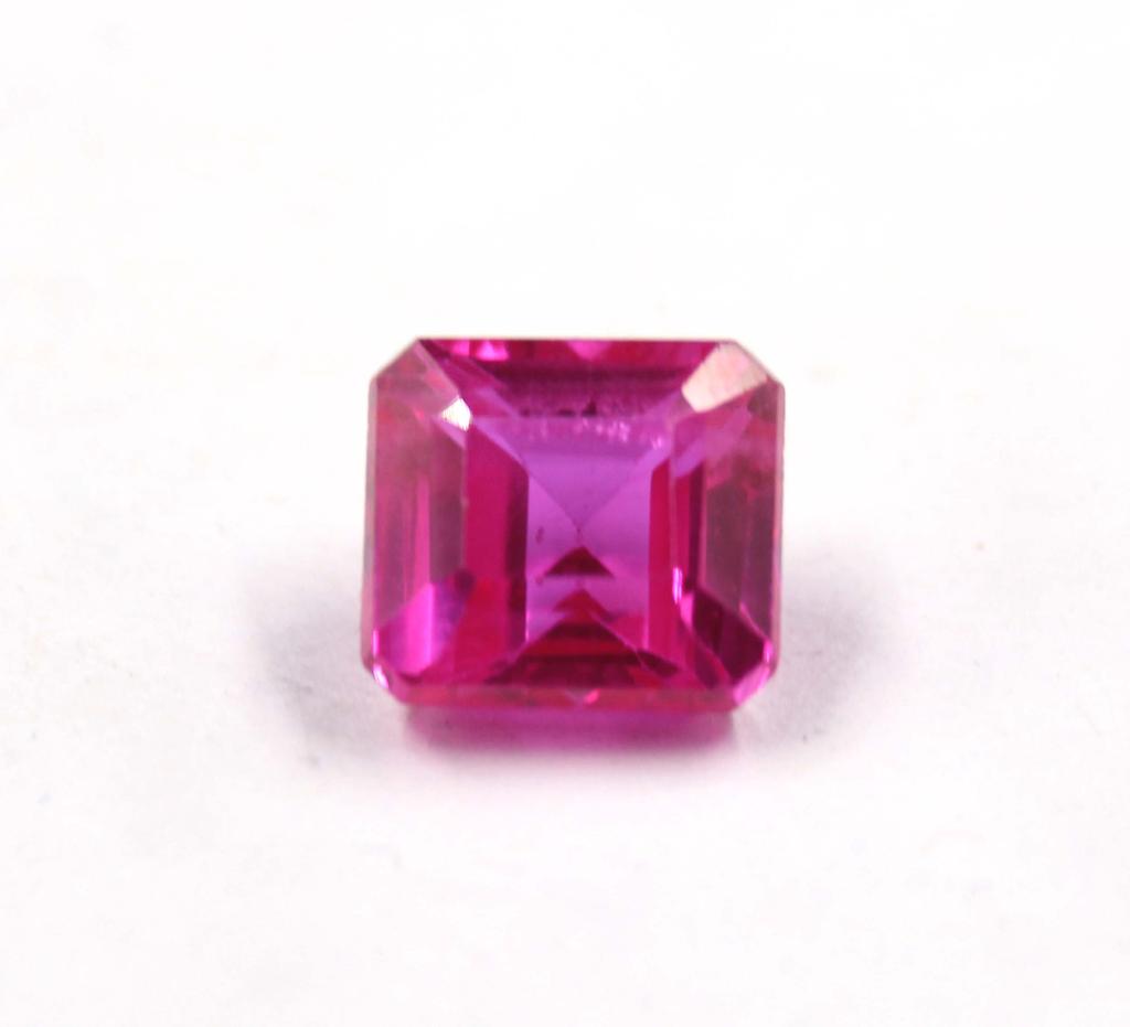 8.95 Carat Wonderful Emerald Shape Red Ruby Burma Certified Transparent Gemstone SN411