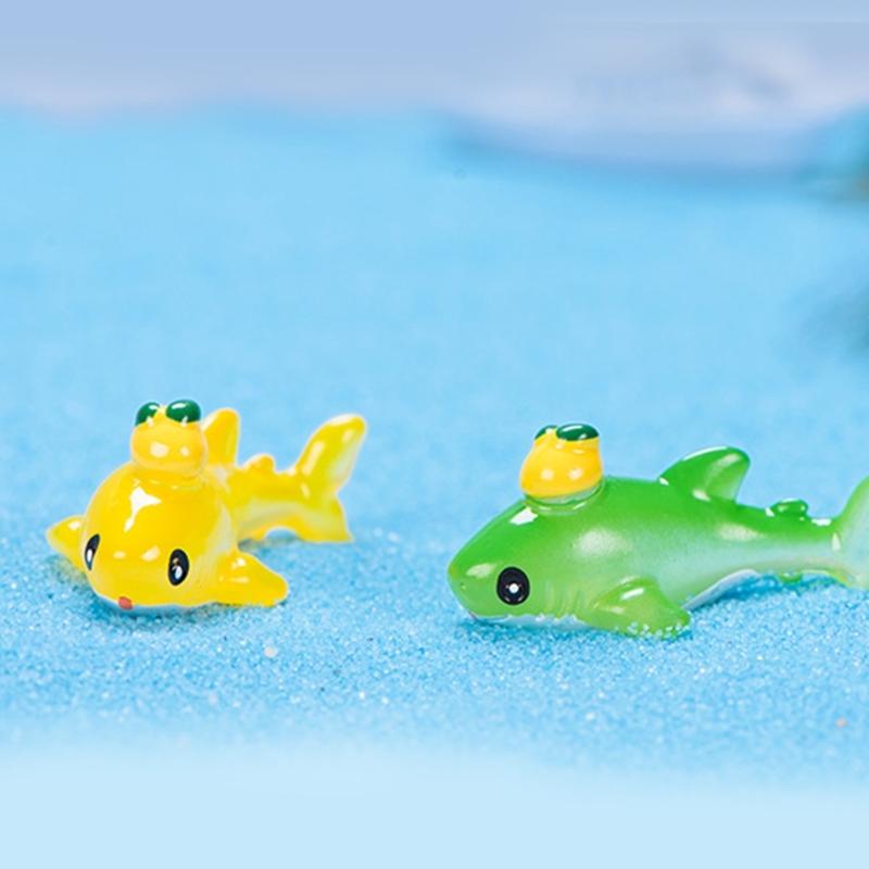 Miniature Ocean Animal Figurines 10Pcs Set for Aquariums Decoration and Birthday Party Including Resins Whale Sea