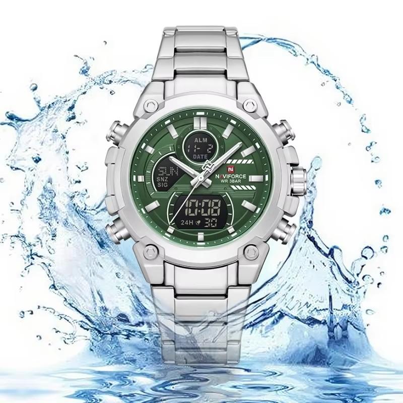 NAVIFORCE Business Original New NF 9278 Men's Watch Waterproof Digital Fashion Night Light Men's Watch Classic Business Watch