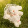 Cute Design Plush Rabbit Doll Pendant Fluffy Rabbit Plush Ornament  Girl'S Gift