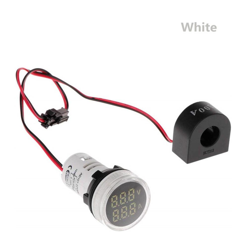 22mm AC50-500V 110V 220V Ammeter Voltmeter HZ Hertz Frequency Meter Digital Current Voltage Amp Signal Light LED Lamp Indicator