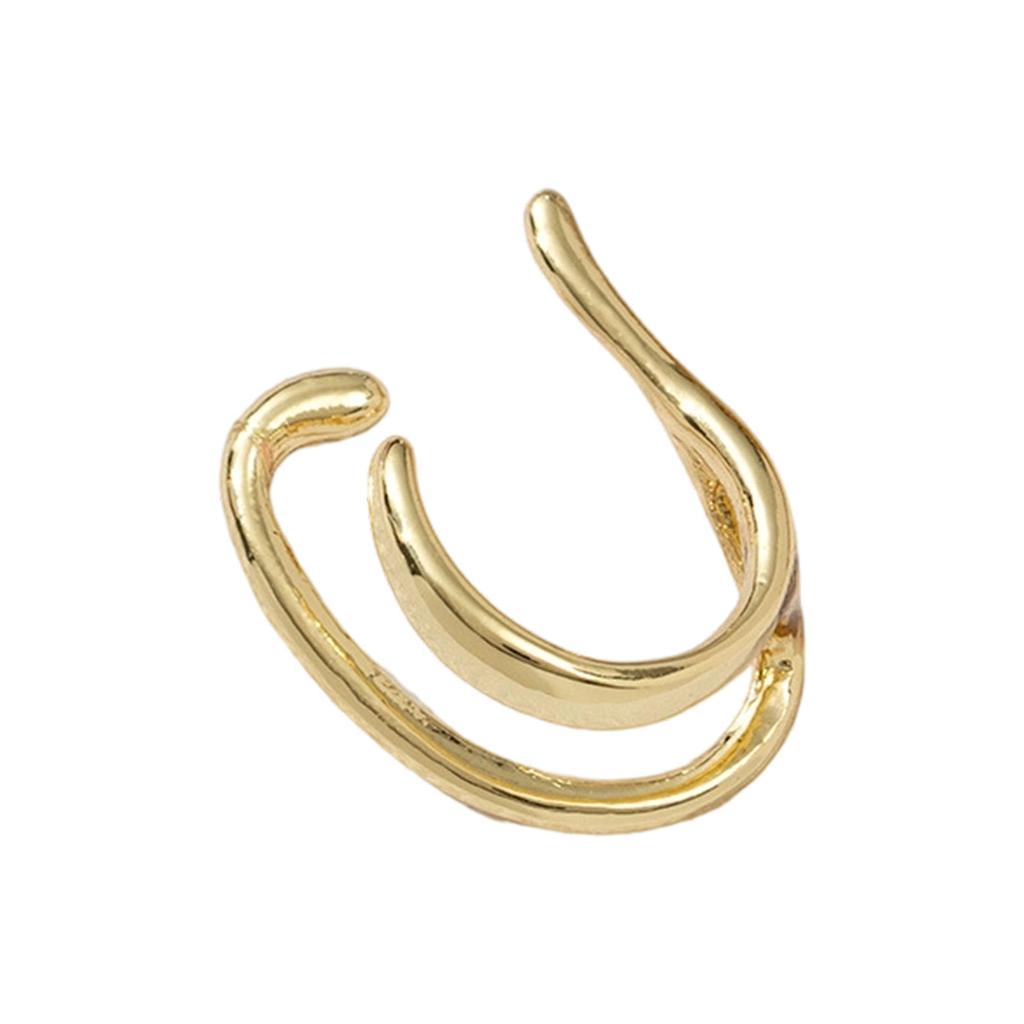 Not Piercing Copper Ear Cuff Minimalist Elegant Arc Shape Design Fashion Accessory for Easy and Comfortable Wear