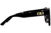 Balenciaga Asian BB0273SA Women's Sunglasses, Fit, 001, Black/Gray
