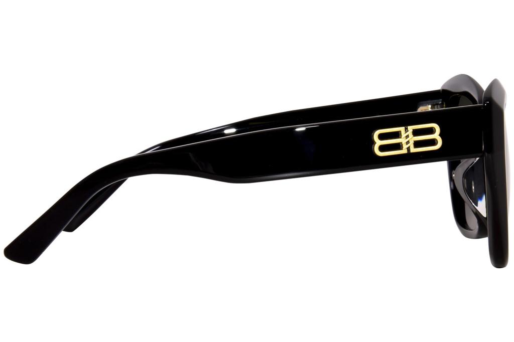 Balenciaga Asian BB0273SA Women's Sunglasses, Fit, 001, Black/Gray