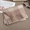 Plaid Scarf for Women 100% Wool Shawl All-Match Tassel Warm Comfortable Luxury Clothes New Fashion Autumn Winter Scarves