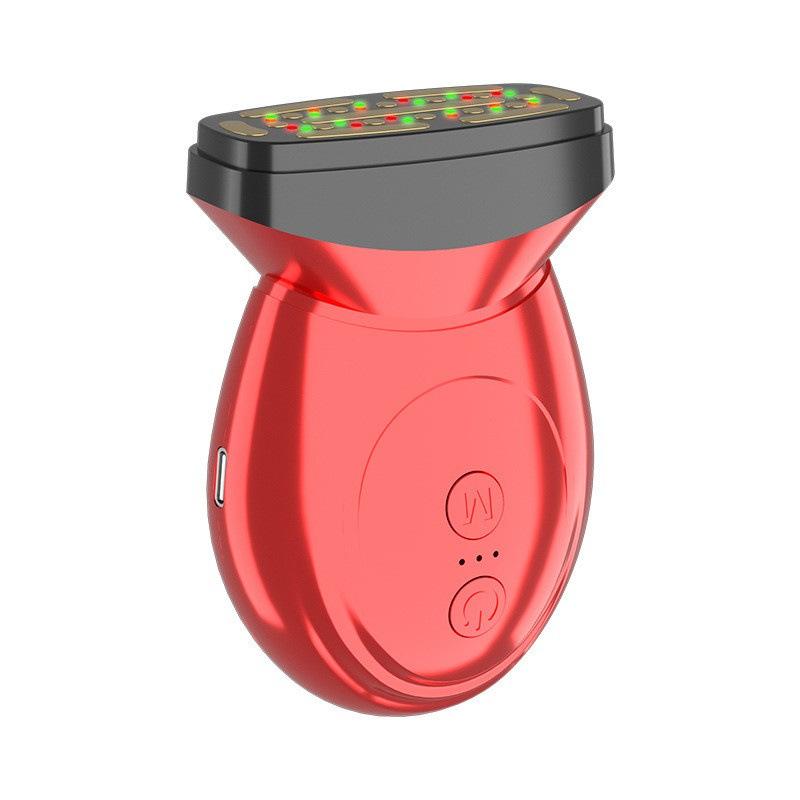 Face Massager 3-in-1 Portable Facial Massager Face Sculpting Tool Vibration Red Light Therapy Electric Face Neck Lifting Treatment красный