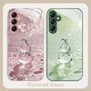 Jade gourd pendant white For Samsung A 20 30 22 23 24 25 26 31 32 33 34 35 42 50 51 52 53 54 55 56 70 71 72 73 glass phone case