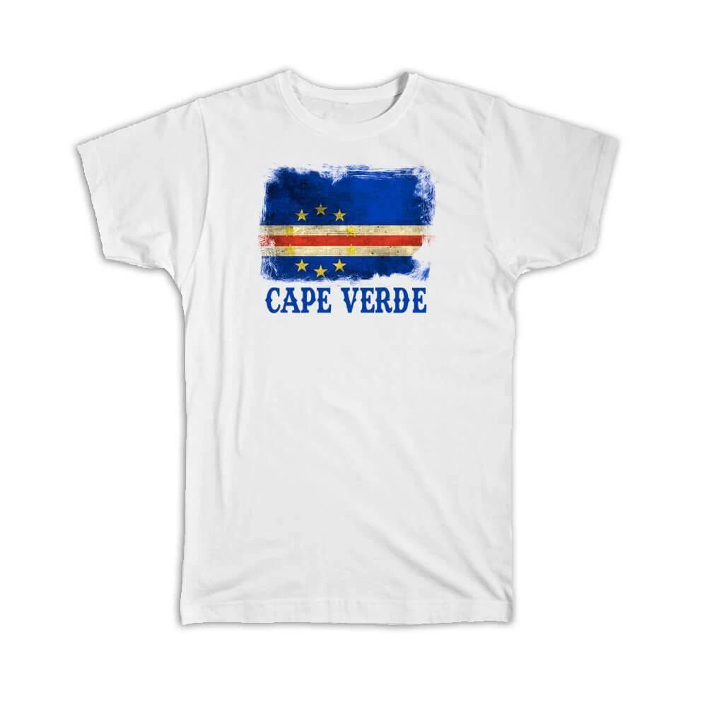 Gift T-Shirt : Cape Verde Flag Cabo Verdean Country Souvenir M
