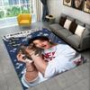 Kpop Bang Chan Stray Kids Musik Teppich für Spielzimmer Schlafzimmer Wohnzimmer Sofa Heimdeko, Kinderteppich rutschfeste Bodenmatte
