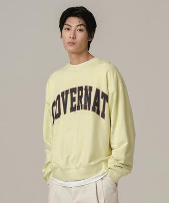 Arch Logo Drop Fit Sweatshirt Light Yellow