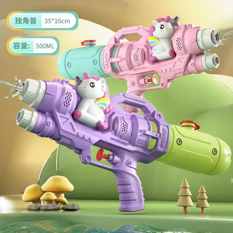 Toys Large duck dinosaur shark Portable Summer Absorbing High Pressure Water Gun Beach Outdoor Water Rifle Fight Adult Kids