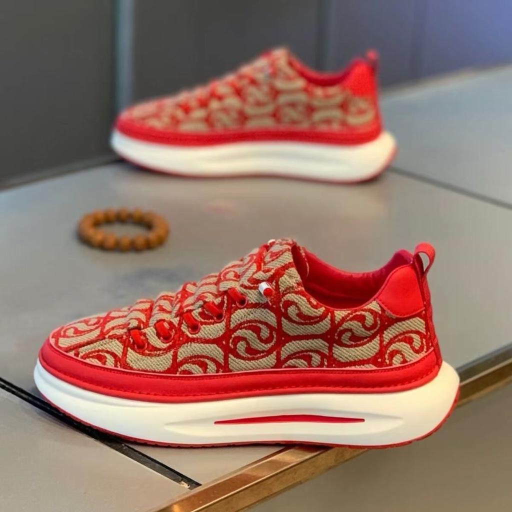 One-pedal Trend Men's and Women's Same Style 2025 Spring New Cloth Surface Breathable Versatile Lightweight Sports Shoes Casual Shoes