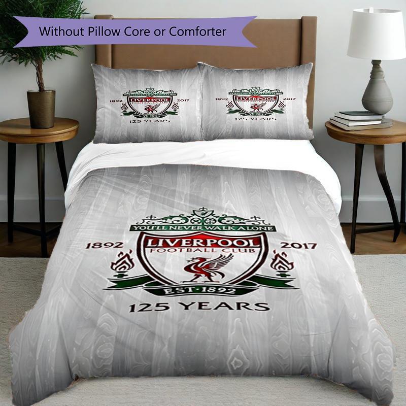 3pcs Duvet Cover Set (1*Duvet Cover + 2*Pillowcase, Without Core),Football team.C Print Bedding Set, Bedroom Decor, All‑Season, Birthday Gift