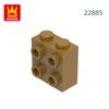 Non-Toxic 77Pcs/Lot 1X2X1 2/3 With Studs On 1 Side Block Moc Color Accessories Compatible With 22885 Brick Diy Children Toy Assembly
