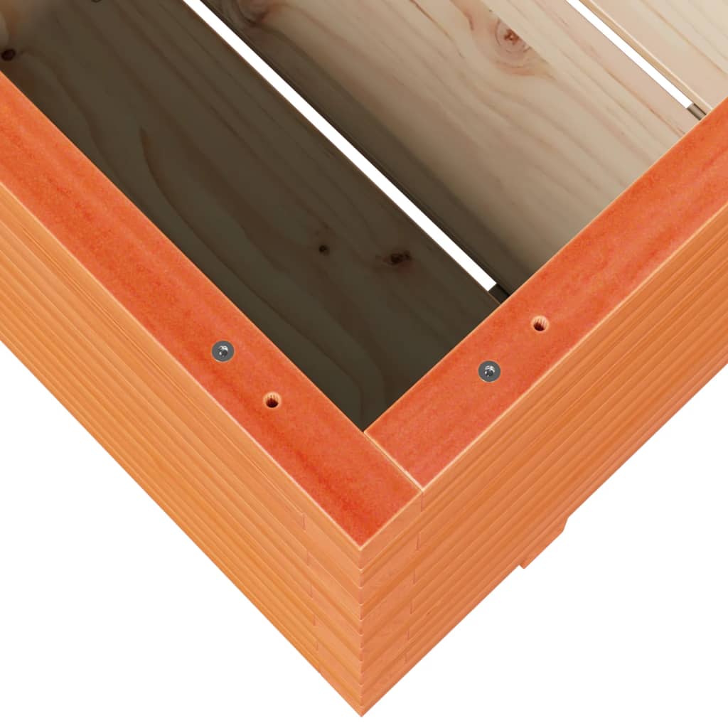 Vidaxl Garden Planter, Waxed Brown, 90X60X49.5 Cm, Pine Wood