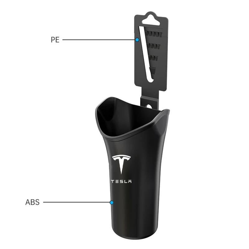 ALH1 Center Hub Cap Car Storage Box Umbrella Garbage Organizer Bucket for Tesla Model 3 2022 S X Style Mod WYE K80 Roadster Coil