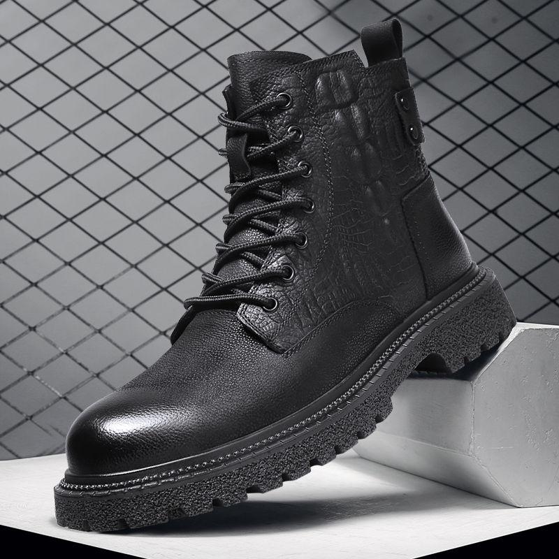 Cizme Martin populare din piele Cizme la modă pentru bărbați