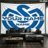 Msv Duisburg Custom Name Wall Tapestry Aesthetic Wall Hanging Printed Fabric Blanket Decorative Tapestries For Bedroom Living Room Home Decor