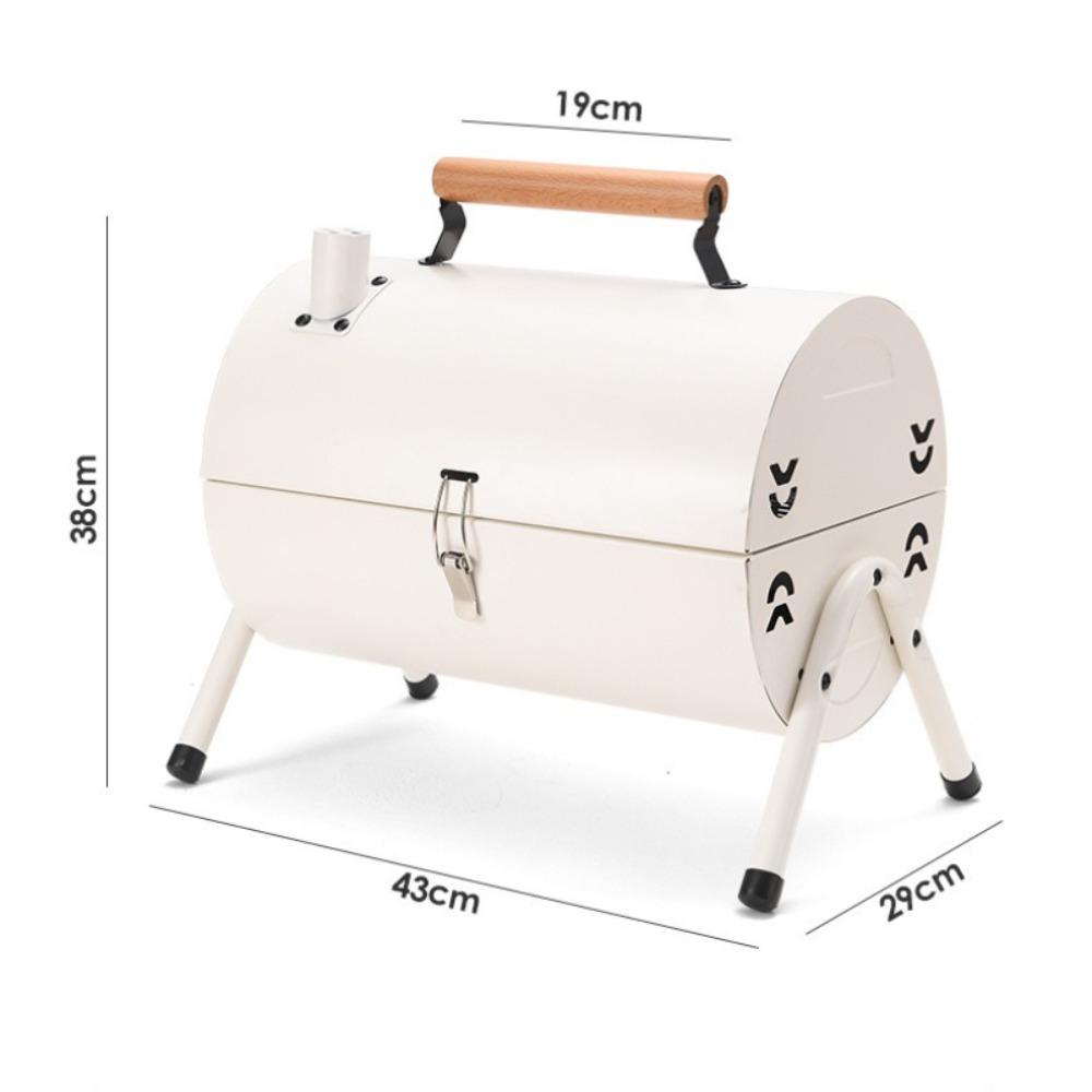 Foldable Barbecue Grill Outdoor Portable Charcoal Grill Mini Smoker Two Side Carbon for Travel Backyard Picnic Beach