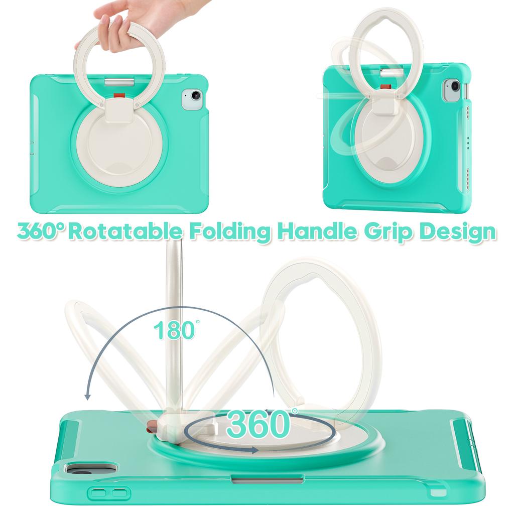 For iPad Air 11 (2025)/(2024)/Air (2022)/(2020)/Pro 11 (2022)/(2021)/(2020)/(2018) Case Kickstand Cover with Pen Slot