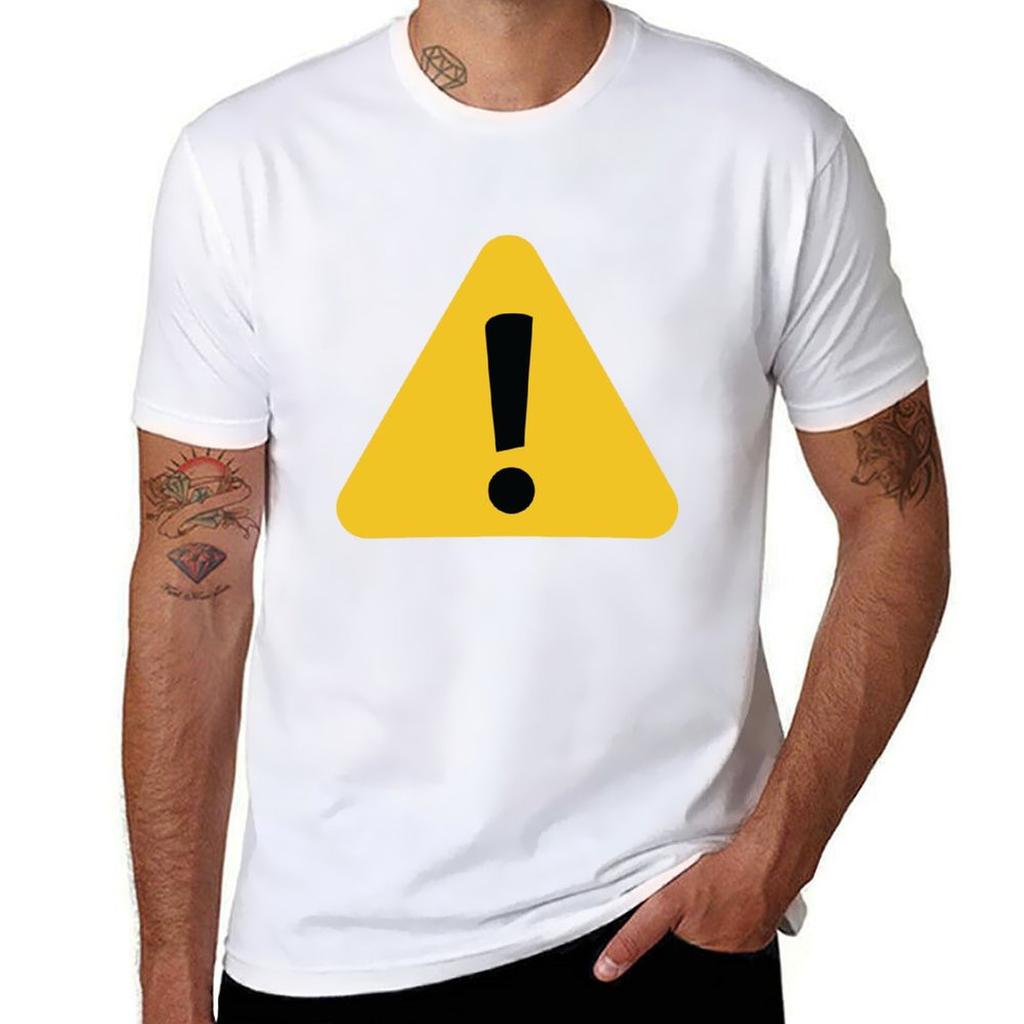 Warnign Sign Tshirt Cotton T Shirt Pack Tshirt
