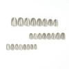24 Pieces Wear Nail Piece Cold Blue Wood Color Cat's Eye Wear Nail Piece Nail Patch Wear Nail Press on Nails