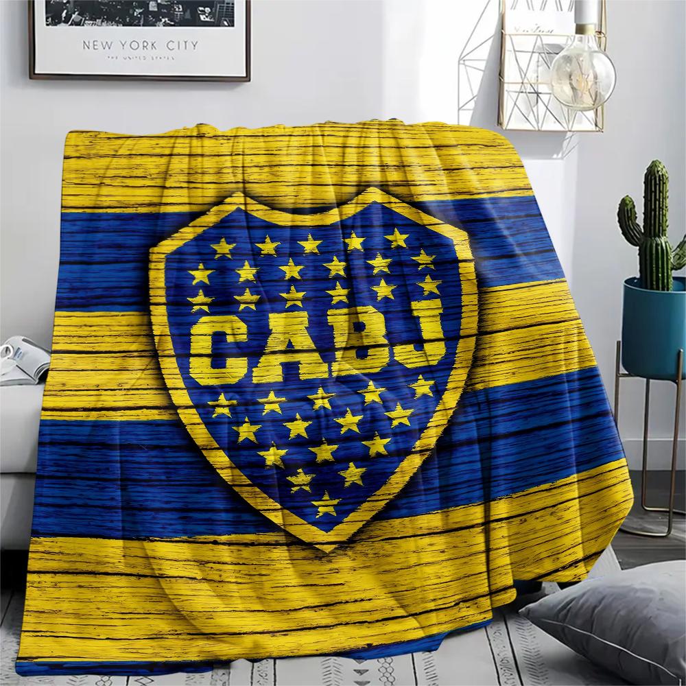 

Boca Juniors Logo,pattern Flannel Blanket, High quality Comfortable for All Seasons, Home Decor, Warmth and Comfort, Perfect for Gifts. 80cm x 120cm