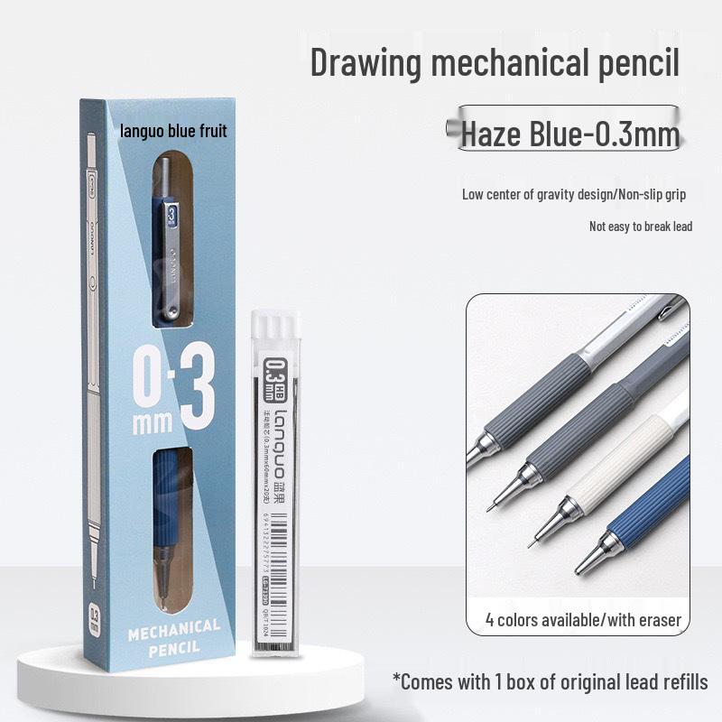 Blue Fruit Professional Drafting Mechanical Pencil, 0.3/0.5/0.7mm, 2B HB for Sketching & Students