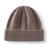 Cashmere autumn and winter new female solid color twisted flower thickened warm classic fashion knitted hat warm and small face