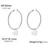 Teamer Trendige Große Creolen Stern Sonne Herz Blume Ahornblatt Edelstahl Ohrringe für Damen Mädchen Street Office Schmuck