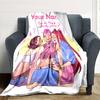 Customizable KPop Demon Hunters51 Throw Blanket – Personalized Name, All-Season Cozy Snug Blanket, Machine Washable, Personalized Blanket