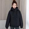 Han Fan Color Casual Two-Cotton Jacket Women's European Products Spring New Hooded Long Sleeve Padded Cotton Age-Reducing Outerwear Tide