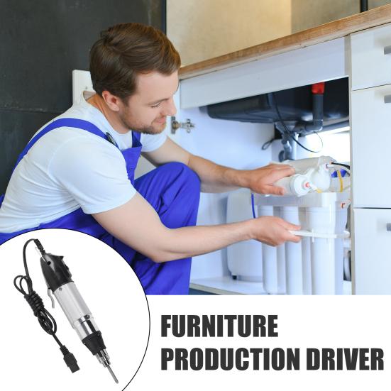 Elektrischer Schraubendreher 220V Schraubenzieher, Kabelgebundenes Elektrowerkzeug mit Hohem Drehmoment & Variablen Industriellen Geschwindigkeitsstufen für Heim-DIY-Möbel