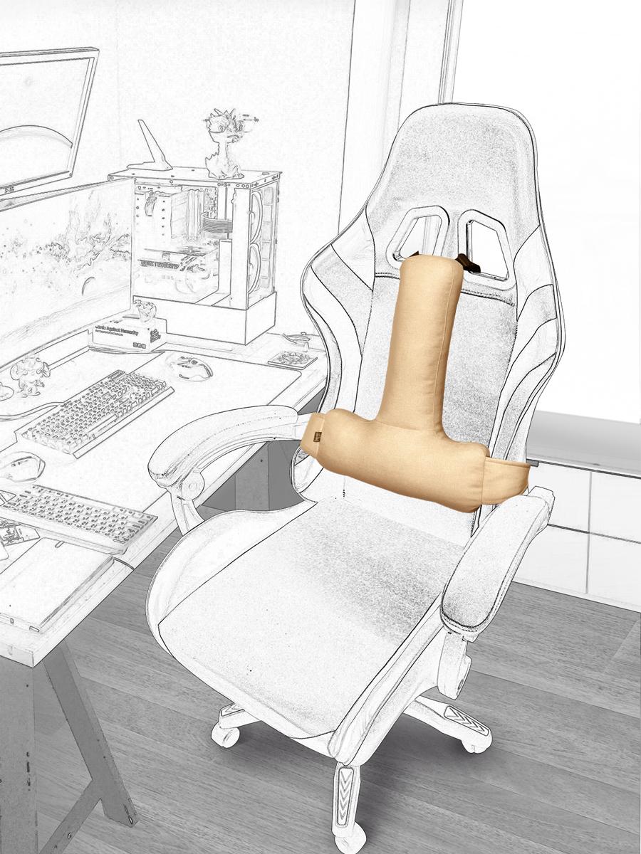

Ekkoseat lumbar pillow, T-shaped бежевий