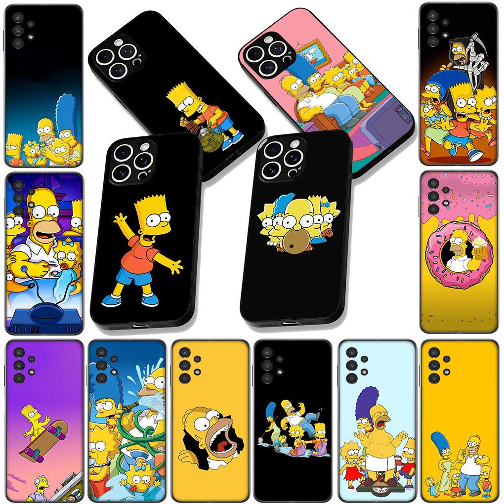The S-Simpsons-Cartoon Bart Casing Phone Cover for Huawei P30 P20 Mate 10 20 Lite Pro Y7 Y8S Y9A Y9 Prime P Smart 2019 Soft Case