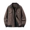 Mens Loose Faux Leather Jacket Warm Fleece Lined Windproof Casual Coat Fall 2026