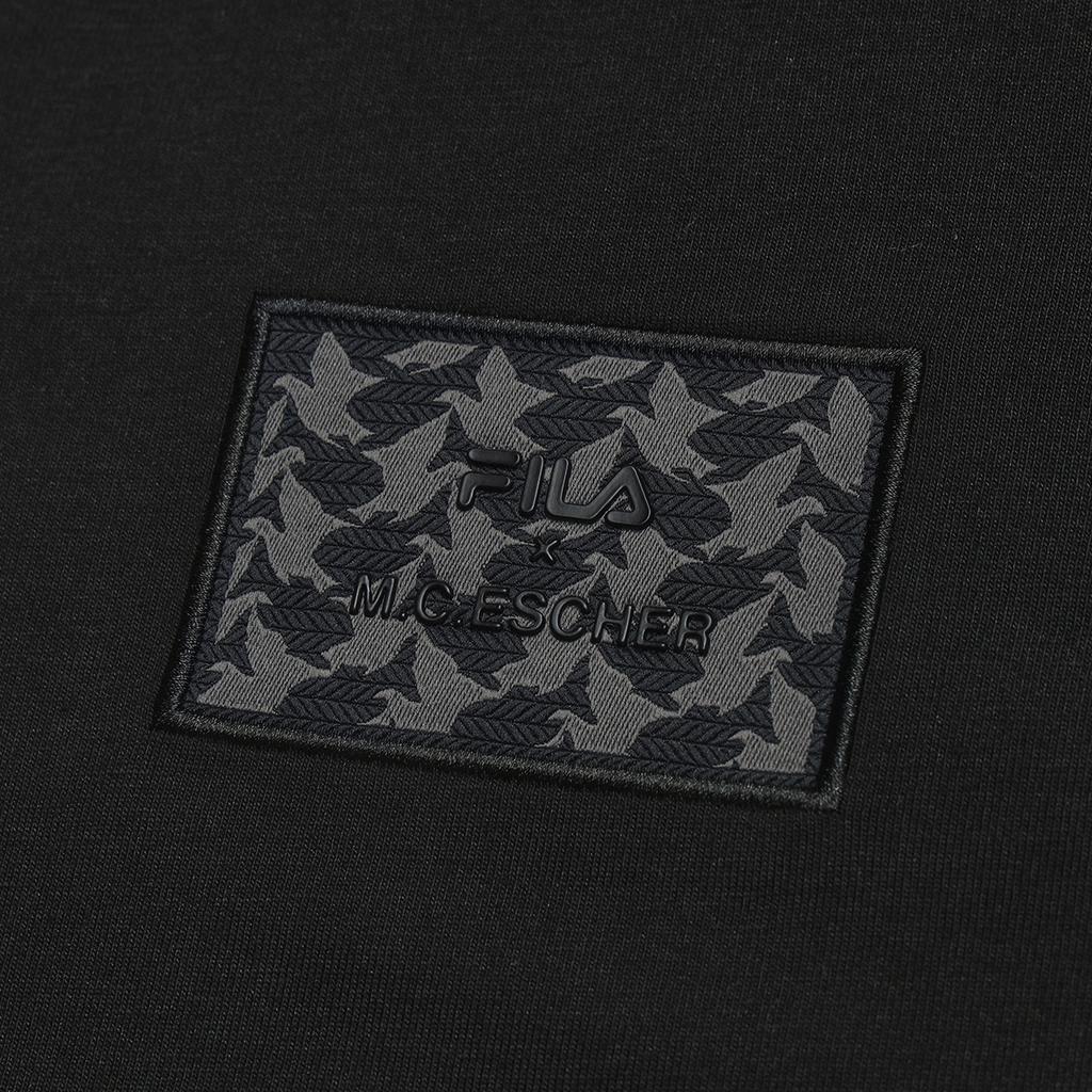 New FILA X M.C.ESCHER HERITAGE SS25 T Shirt Men's Jet Black F11M538130F-BK