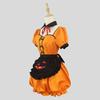 Original Cross-Border Amazon Halloween Pumpkin Maid Costume Cosplay Outfit Lolita Cute Anime Girl