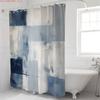 1pc Abstract Paint Art Graffiti Shower Curtain - With Hooks Waterproof Mildew Proof Easy Install Washable