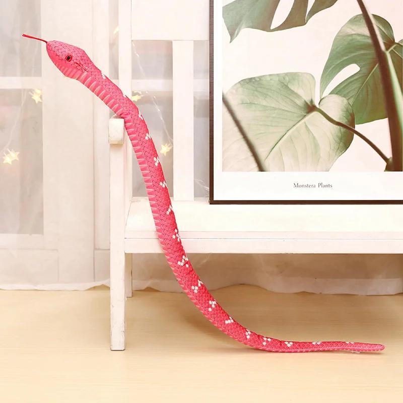 100cm Lifelike Stuffed Snake Plush Toy Simulation Boa Cobra Long Snake Plush Doll Creative Room Decoration Birthday Gifts