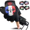 Cycling Half Finger Gloves Men's Outdoor Sports Breathable Electric Vehicle Bicycle Racing Skull Fishing Fitness