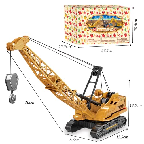 Crane Truck Toy, Working Vehicle, Engine Crane, Construction Vehicle Play Set, Construction Vehicle, Miniature Car, Car Toy, Heavy-Duty Work Vehicle,