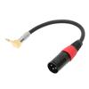 TRS Male To XLR Male Cable 90 Degree Stereo Microphone Auxiliary Wire for Computers MP3 DVD